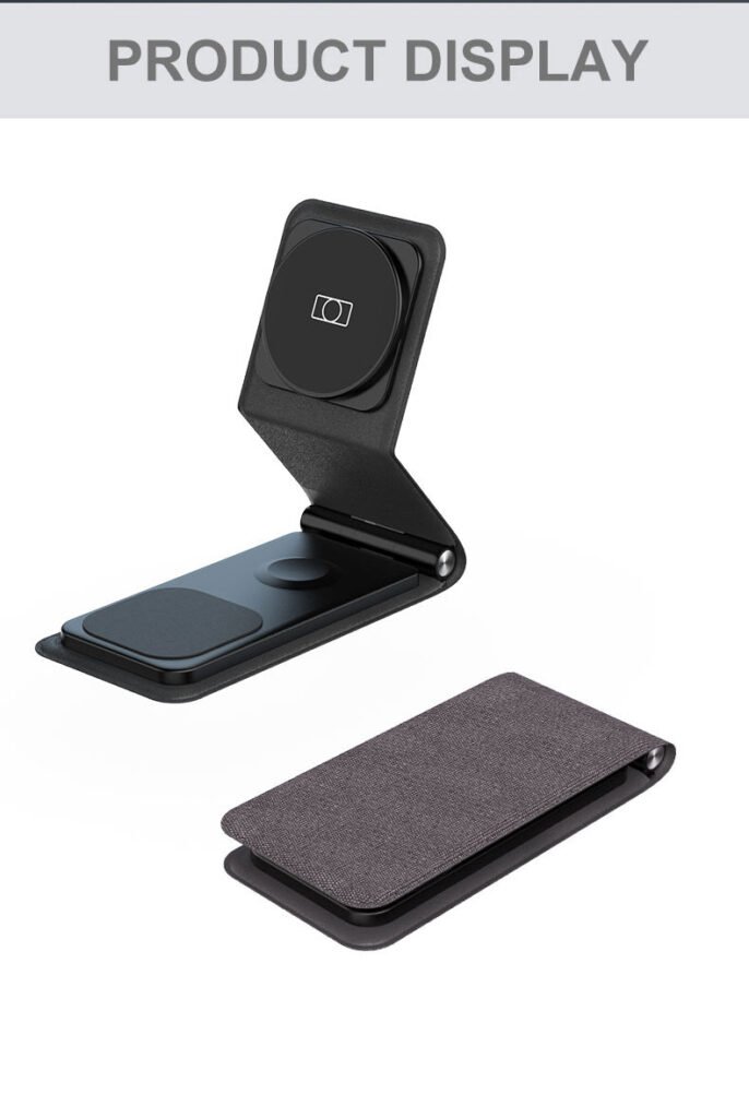 Foldable & Portable 3 in 1 Wireless Charger Stand