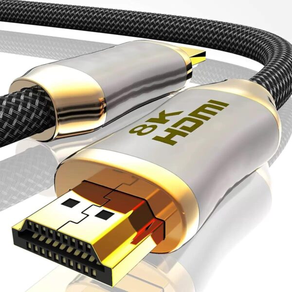 ​​HDMI 2.1 Fiber Optic Cable 48Gbps 8K@60Hz | CL2 Rated Triple Shielding | Custom Lengths 1-100M & Connectors​​ - Image 3