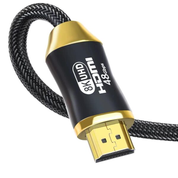 ​​HDMI 2.1 Fiber Optic Cable 48Gbps 8K@60Hz | CL2 Rated Triple Shielding | Custom Lengths 1-100M & Connectors​​ - Image 6