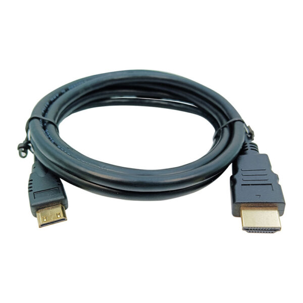 Industrial Mini HDMI to HDMI Cable Type C to A | 48Gbps 4K@60Hz | Triple Shielded with Gold Plated Connectors | CL2 Rated for CCTV/Broadcast Systems | 1.5m/3m - Image 3