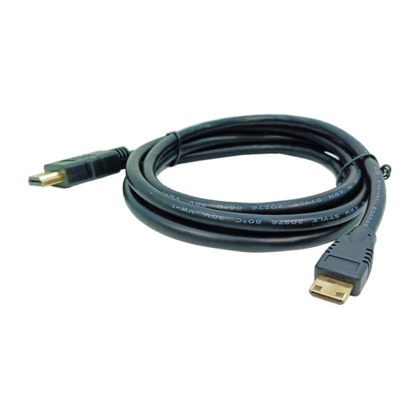 Industrial Mini HDMI to HDMI Cable Type C to A | 48Gbps 4K@60Hz | Triple Shielded with Gold Plated Connectors | CL2 Rated for CCTV/Broadcast Systems | 1.5m/3m - Image 5