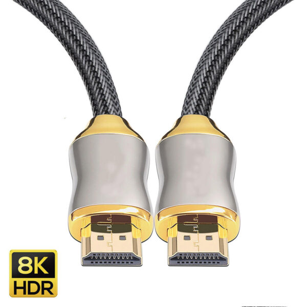 ​​Industrial HDMI 2.1 Cable 48Gbps 8K@60Hz 4K@120Hz | Triple-Shielded OFC | Gold-Plated Locking Connectors | Custom Lengths & Shielding​​ - Image 3