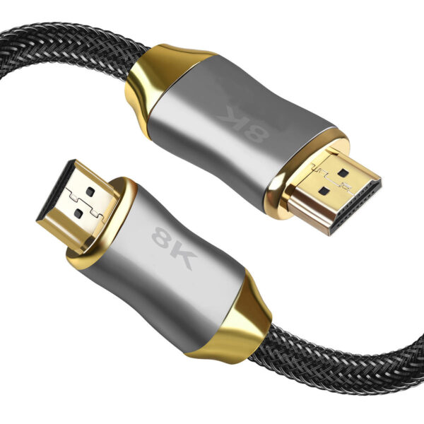 ​​Industrial HDMI 2.1 Cable 48Gbps 8K@60Hz 4K@120Hz | Triple-Shielded OFC | Gold-Plated Locking Connectors | Custom Lengths & Shielding​​ - Image 4