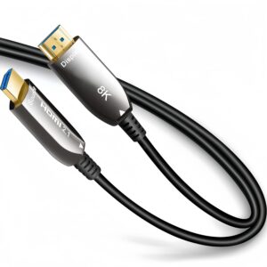 ​​Professional HDMI 2.1 Fiber Cable 48Gbps - 8K@60Hz HDR10+, <1ms Latency (3m) for Esports Monitors & AV Rigs​​