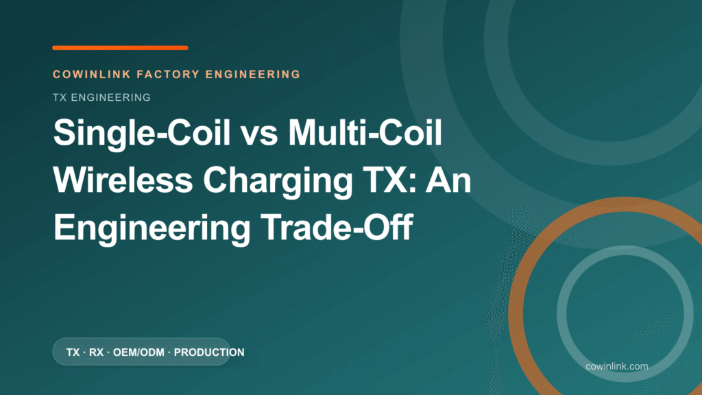 Single-Coil vs Multi-Coil Wireless Charging TX: An Engineering Trade-Off
