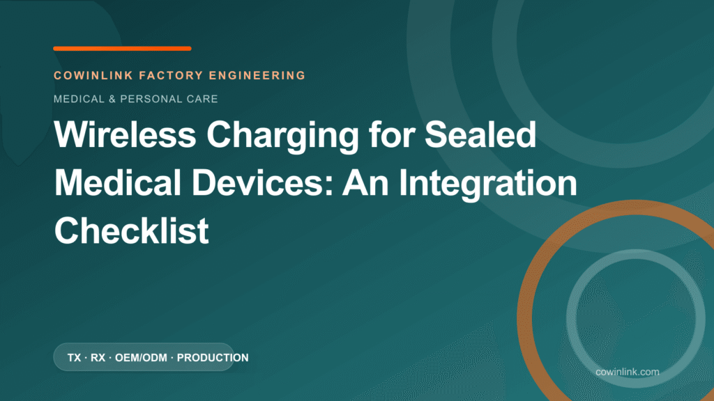 Wireless Charging for Sealed Medical Devices: An Integration Checklist