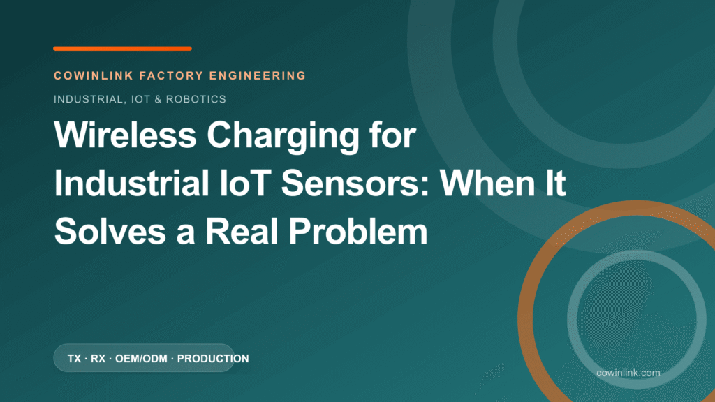 Wireless Charging for Industrial IoT Sensors: When It Solves a Real Problem