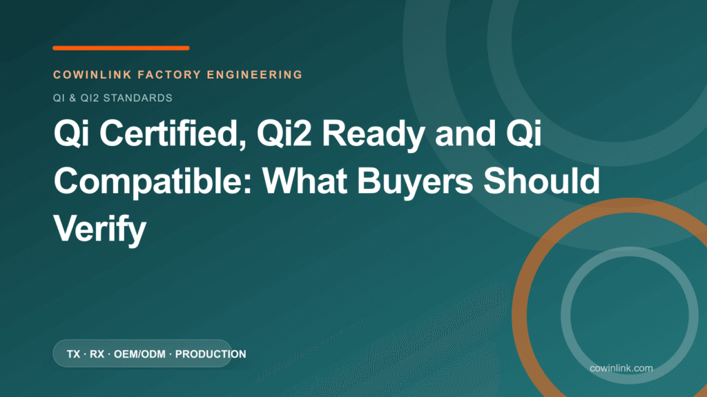 Qi Certified, Qi2 Ready and Qi Compatible: What Buyers Should Verify