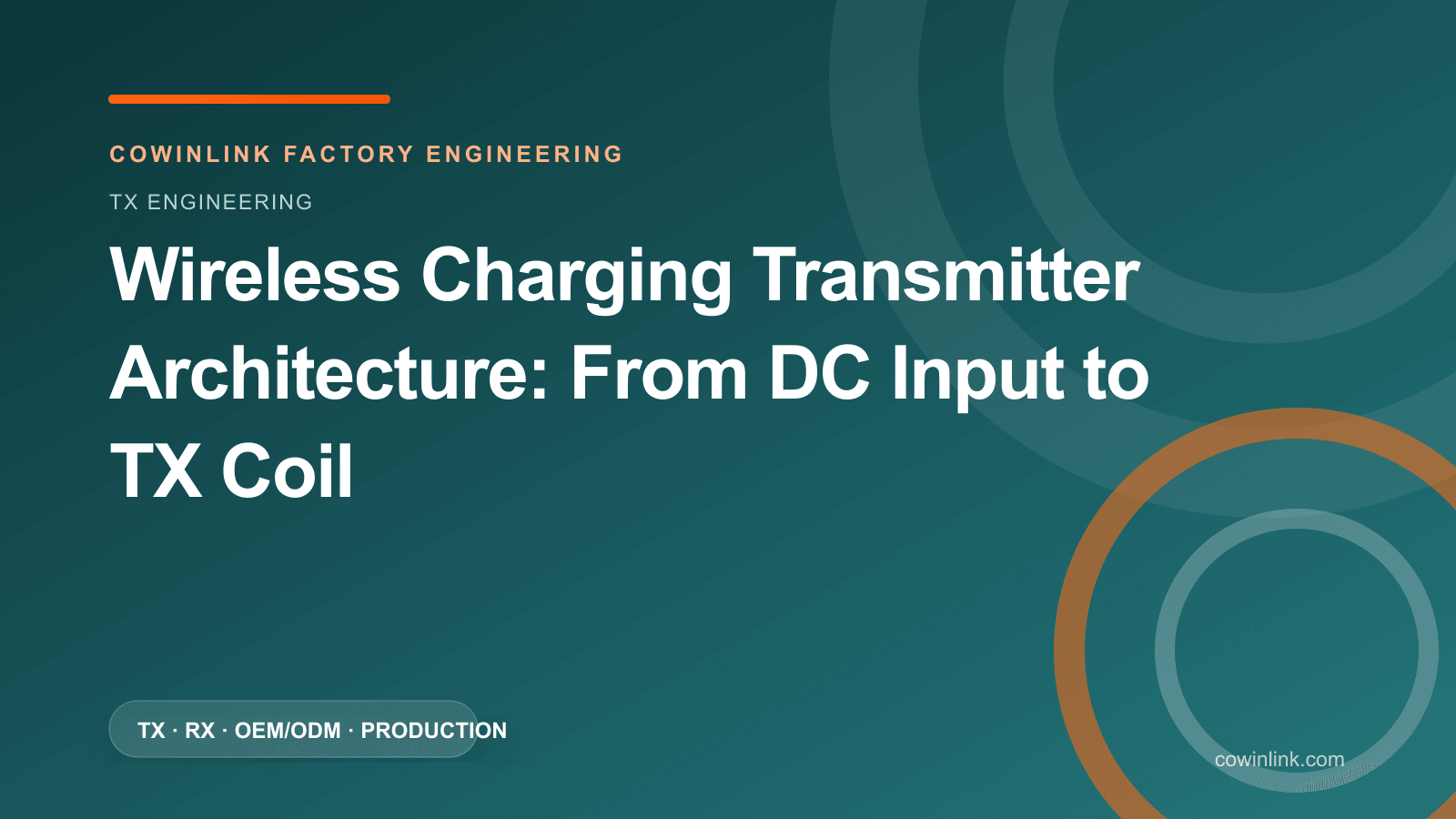 Wireless Charging Transmitter Architecture: From DC Input to TX Coil